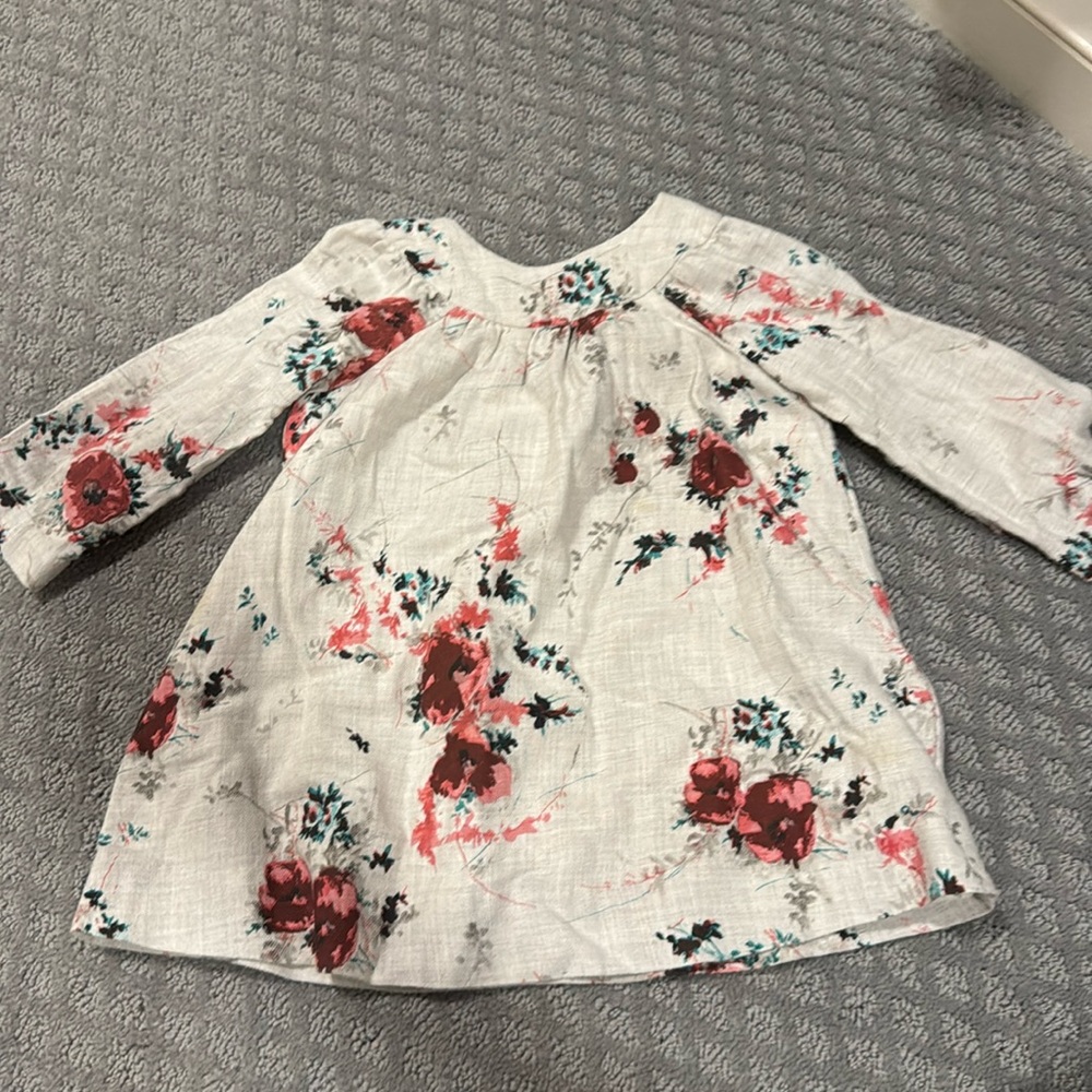 Bonpoint long sleeve floral dress
